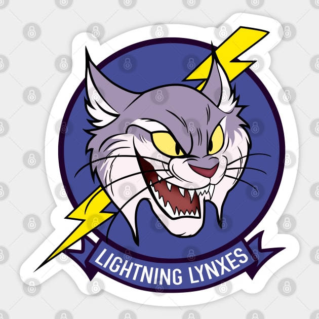 Lightning Lynxes Logo Sticker by Scud"